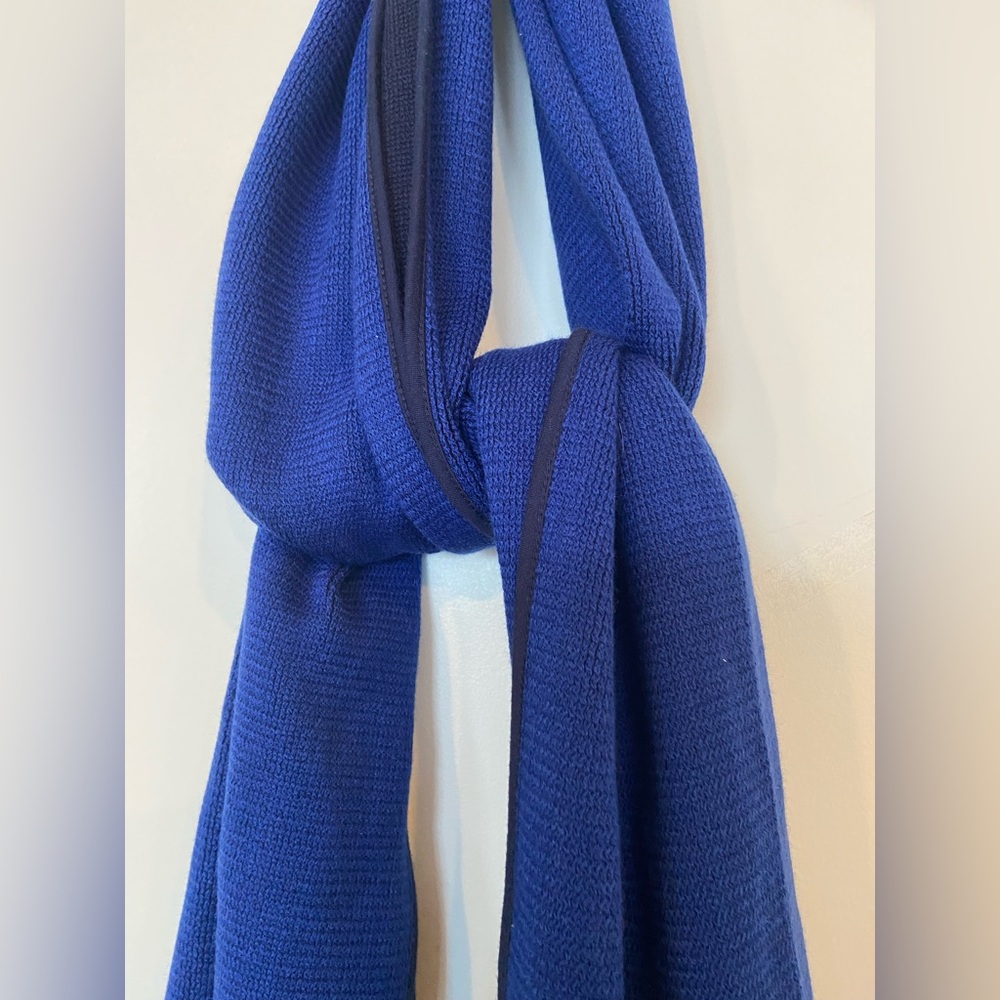 Calvin Klein Navy Blue‎ Reversible Knit Mens Scarf NWOT